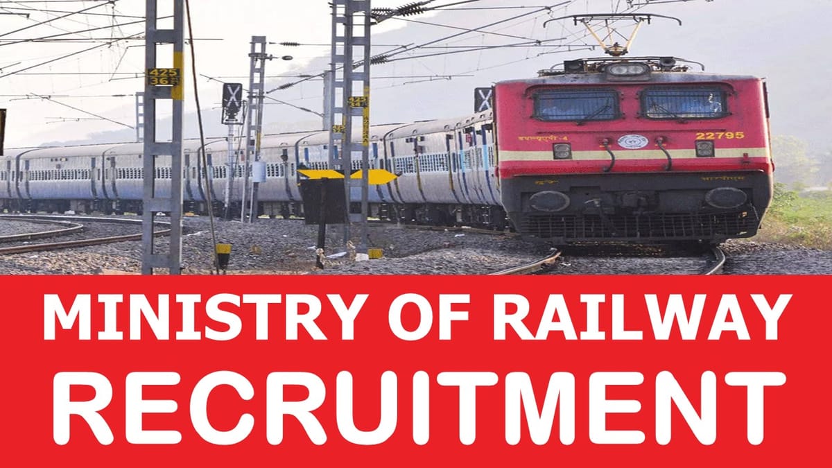 Ministry of Railways Recruitment 2024: Check Post, Salary, Age, Qualification and Other Vital Details