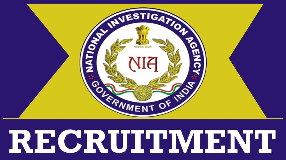 NIA Recruitment 2024: Notification Out, Check Posts, Age Limit, Qualification, Salary and How to Apply