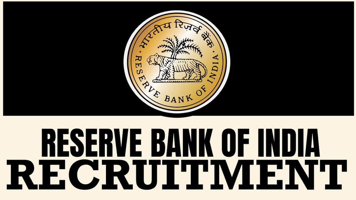Reserve Bank of India Recruitment 2024: Notification Out for Job Opening, Check Application Details