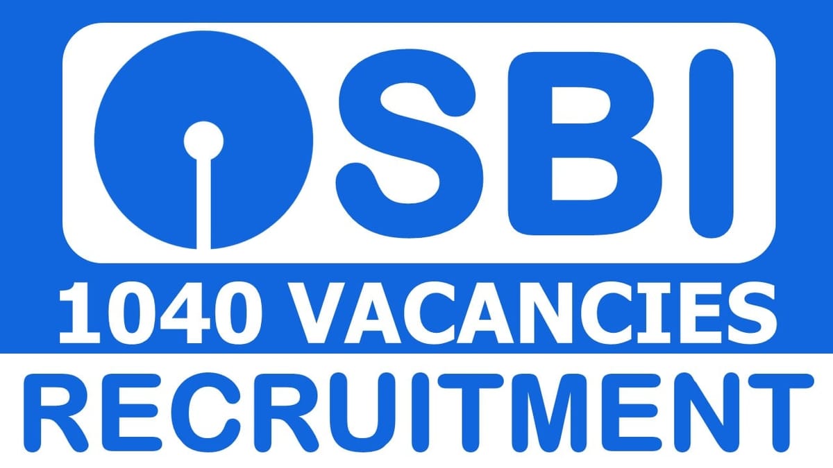 SBI Recruitment 2024: Annual Income Up to 61 Lakhs Check Out Post Details Here Apply Fast