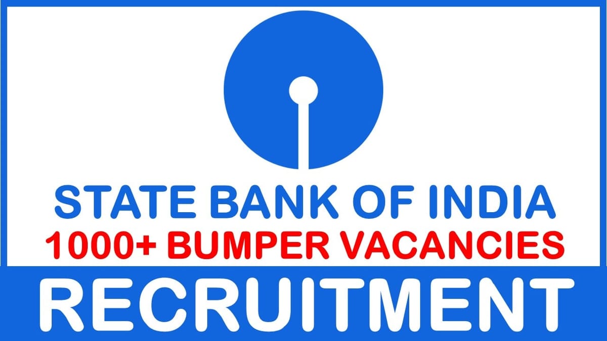 State Bank of India Recruitment 2024, Application Starts for Bumper Vacancies, Apply Now
