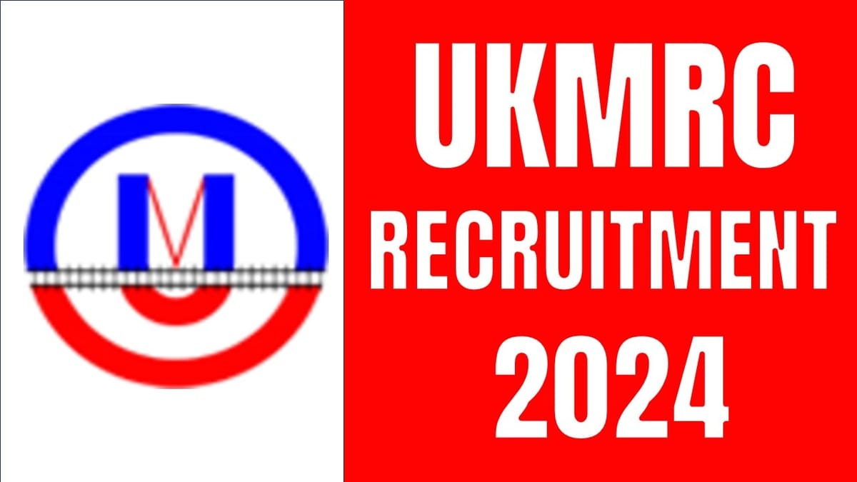 UKMRC Recruitment 2024: Monthly Salary Up to 200000 Check Out Post Details Apply Fast