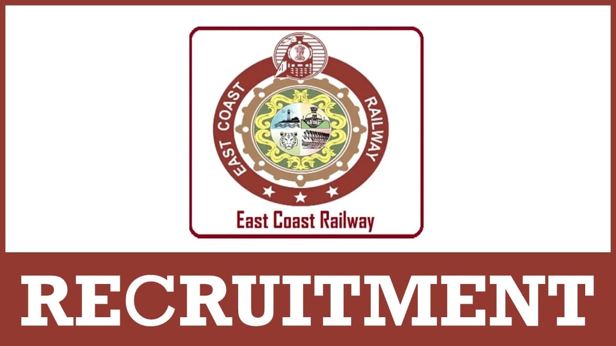 East Coast Railway Recruitment 2024: Check Post Salary Package Qualification and Other Vital Details