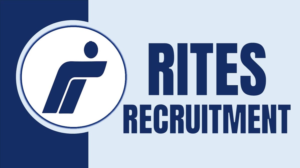 RITES Recruitment 2024: New Job Notification Out, Check Post, Age Limit, Salary, Tenure and How to Apply