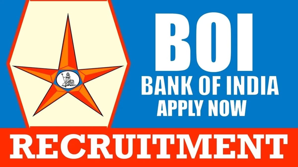 Bank of India Recruitment 2024: Check Post Tenure Qualification and Application Details