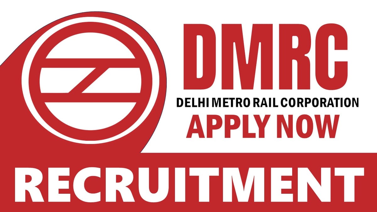 DMRC Recruitment 2024: Notification Out for Software Developer; Check Details Inside