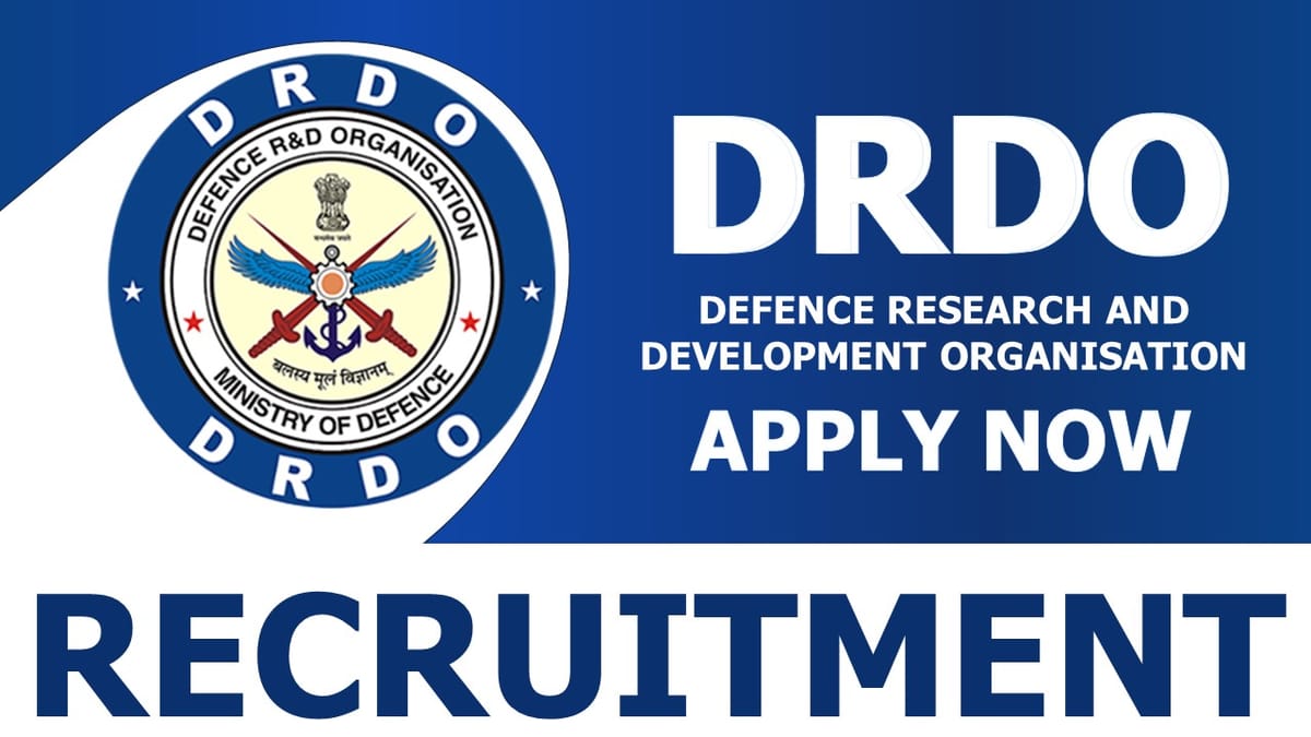 DRDO Recruitment 2024: चेक पोस्ट वेतन क्वालिफिकेशन आयु सीमा एंड अन्य विवरण