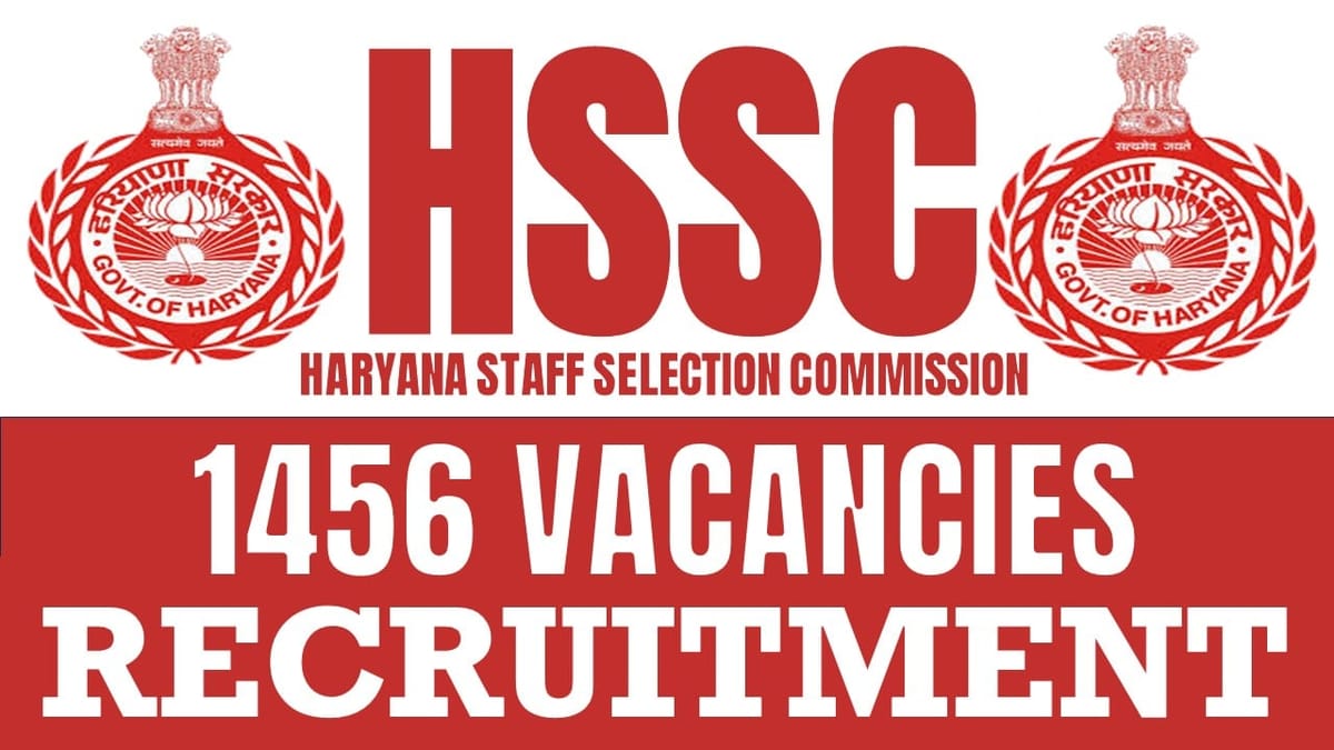 HSSC Recruitment 2024: Online Application Start to fill 1450+ Vacancies of Primary Teacher