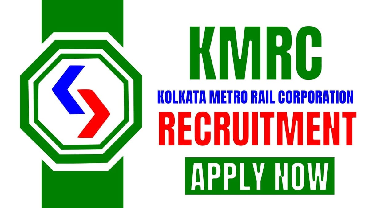 KMRC Recruitment 2024: Applications Open for General Manager; Details Inside