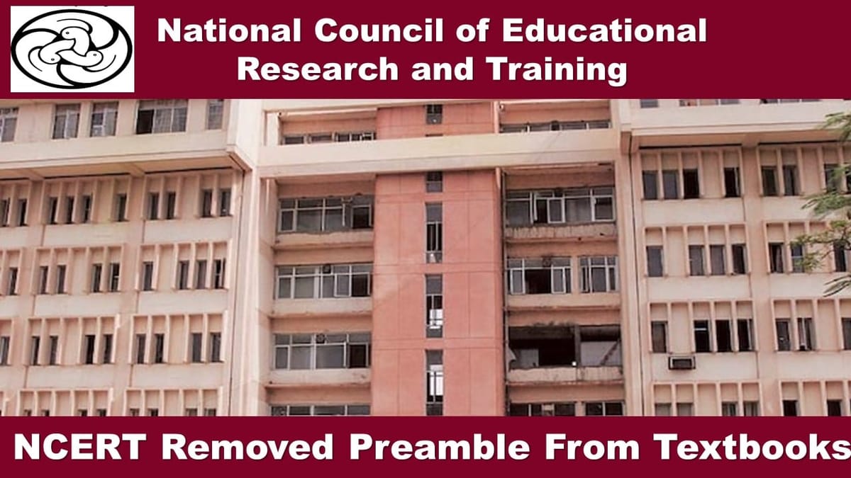 NCERT Removed Preamble From Classes 3rd and 6th Textbooks