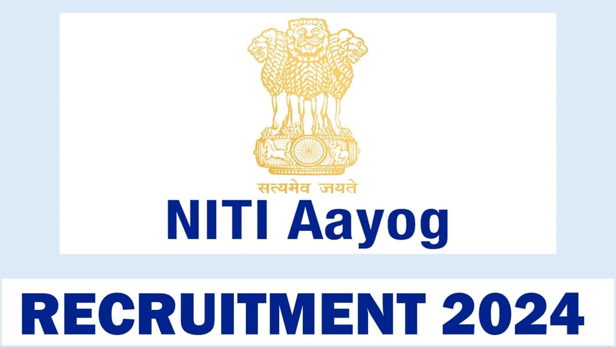 NITI Aayog Recruitment 2024: Monthly Salary Up To 81100, Know Detailed Information Here