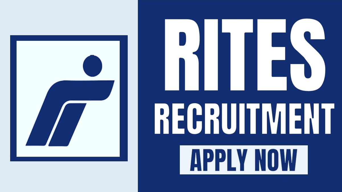 RITES Recruitment 2024: Check Post Details Pay Level Age Criteria and Other Vital Details