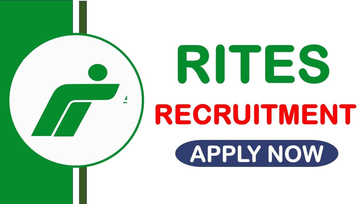 RITES Recruitment 2024: Application Open for Group General Manager in Mechanical Discipline