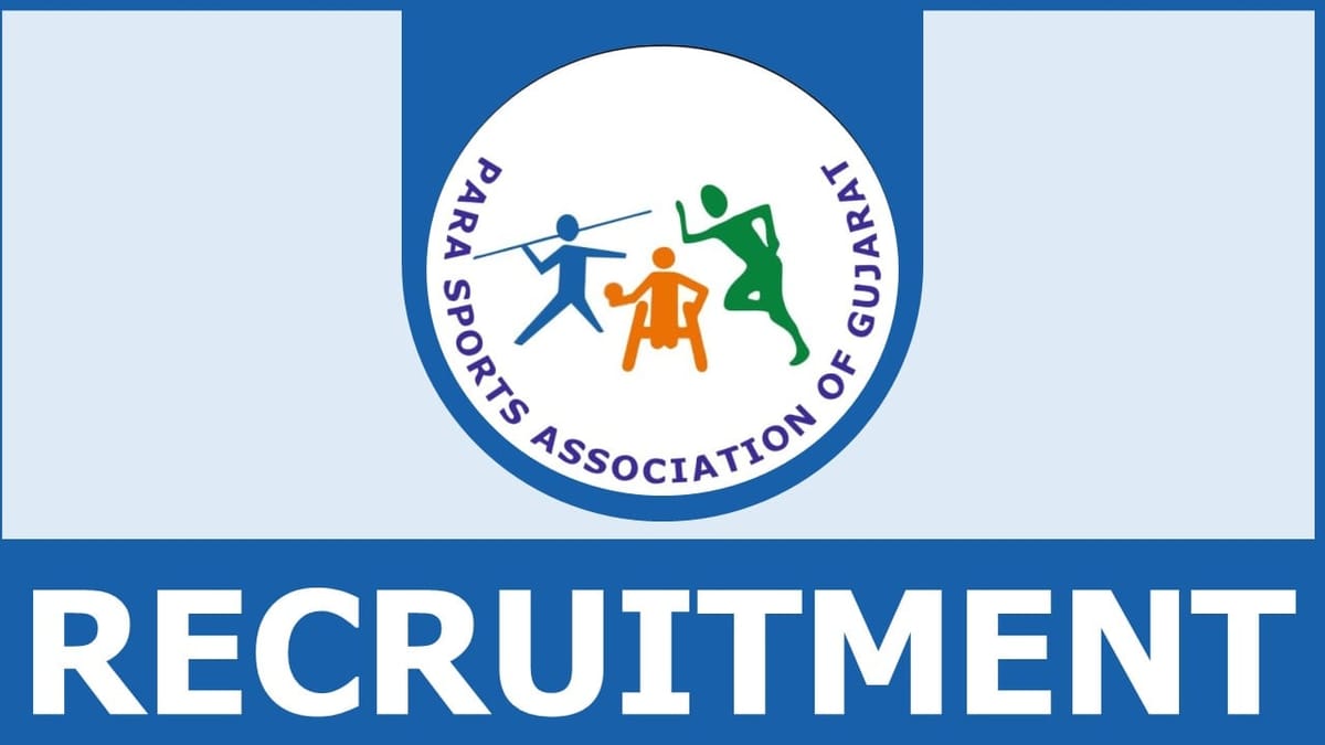 Sports Authority of Gujarat Recruitment 2024: Monthly Salary Up to 200000 Check Post Details Here Apply Fast