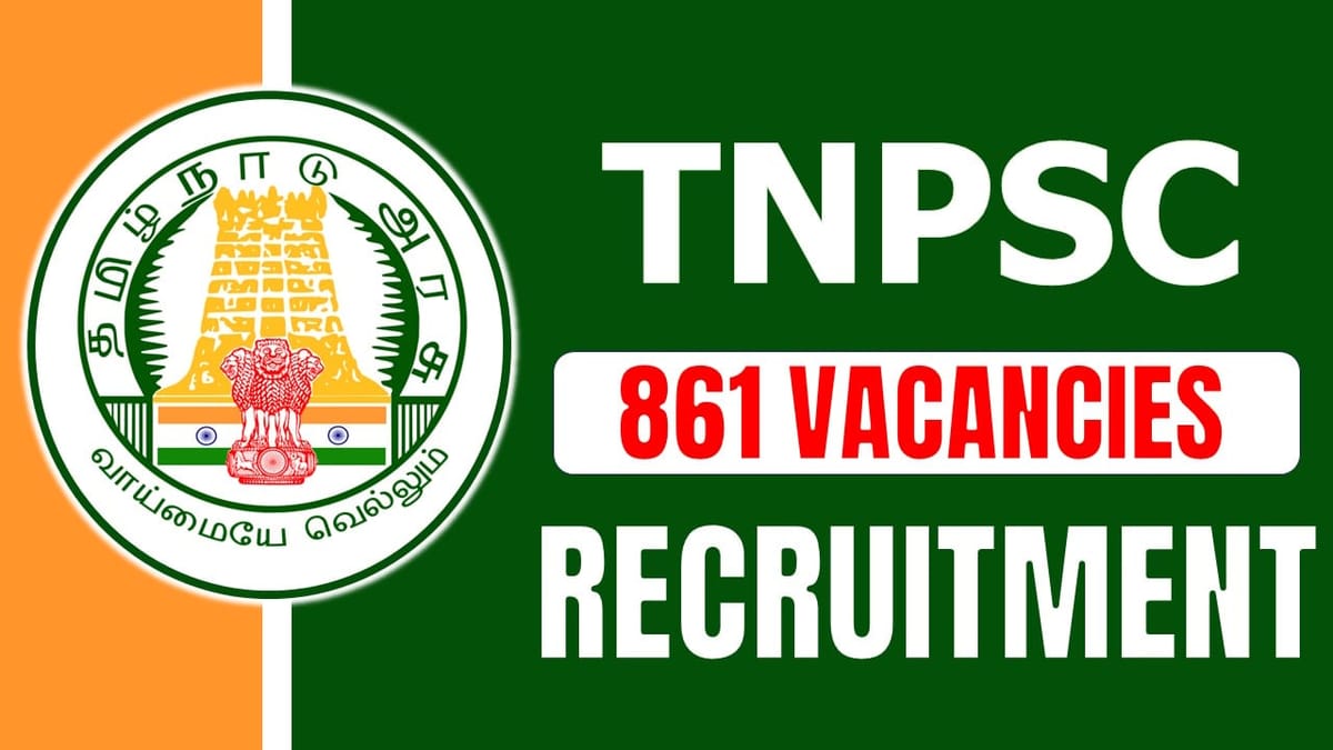 TNPSC Recruitment 2024: Online Application Opens for 860+ Vacancies; Apply Before Deadline