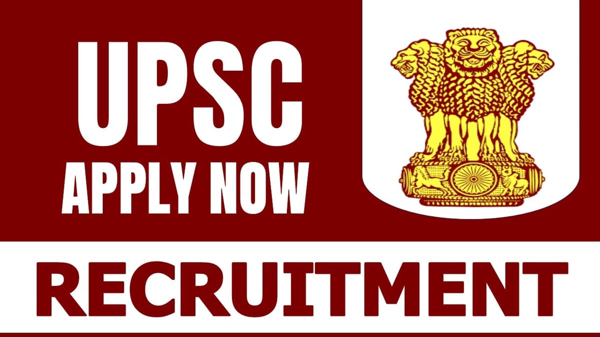 UPSC Recruitment 2024: मासिक वेतन 63200 तक चेक पोस्ट वेतन आयु सीमा और आवेदन कैसे करें