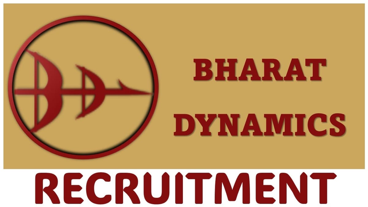 Bharat Dynamics Recruitment 2024: Monthly Salary Up to 260000, Apply Fast 