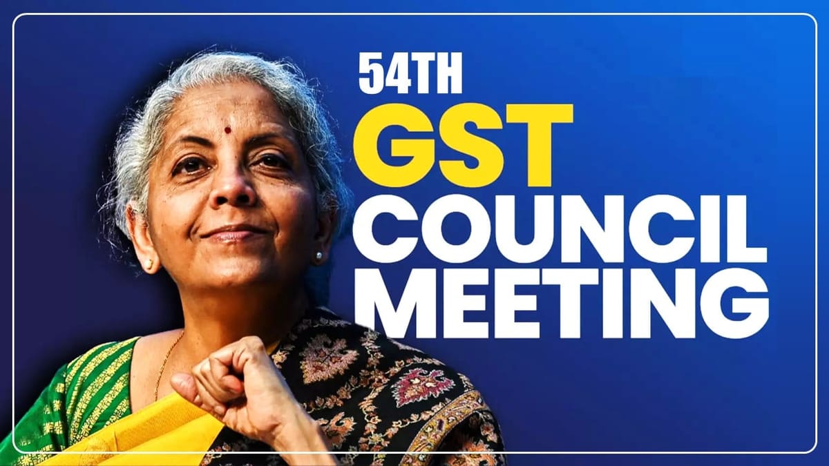 Download 54th GST Council Meeting Press Release