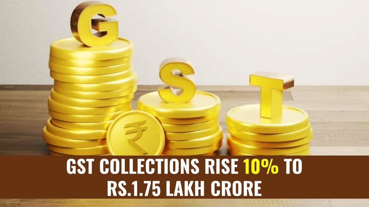 GST Collections rise 10% to Rs.1.75 Lakh Crore in August 2024