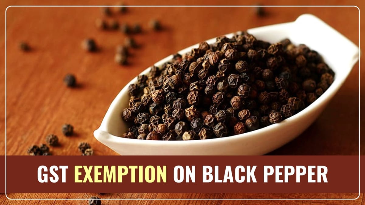 Mysuru MP Yaduveer Wadiyar Seeks GST Exemption on Black Pepper