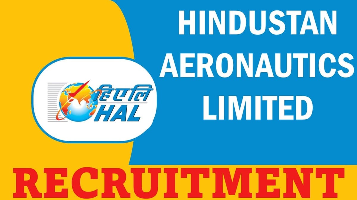 Hindustan Aeronautics Recruitment 2024: Monthly Salary Up To 180000, Apply Now