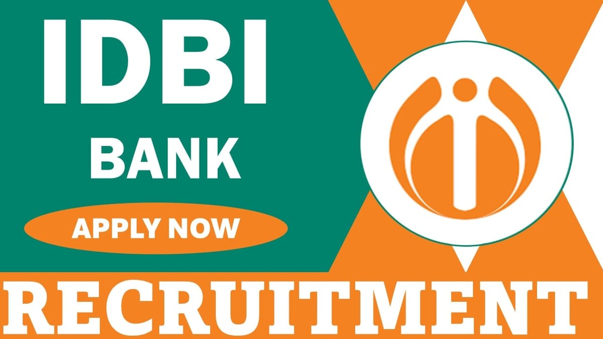 IDBI Bank Recruitment 2024: Registration Open For Head, DCTO, DPO Posts, Apply Now