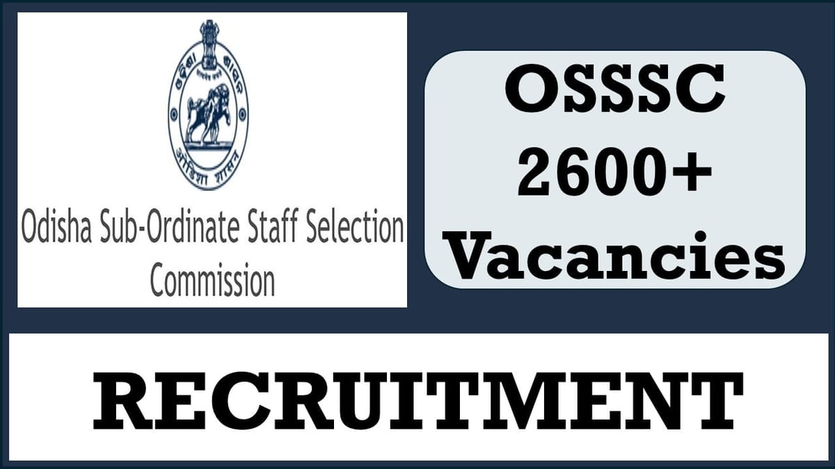 OSSSC Recruitment 2024: Notification Out for 2629 Mega Vacancies For Teachers Post, Apply Online