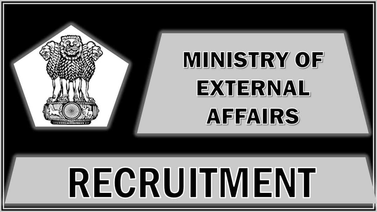 Ministry of External Affairs Recruitment 2024: Application Open For Consultant, Salary Up To 10 Lakh Per Annum