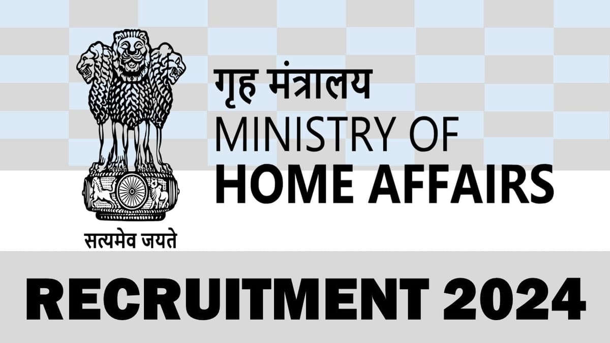 Ministry of Home Affairs Recruitment 2024: New Notification Out For Inspector Enemy Property Post, Apply Now