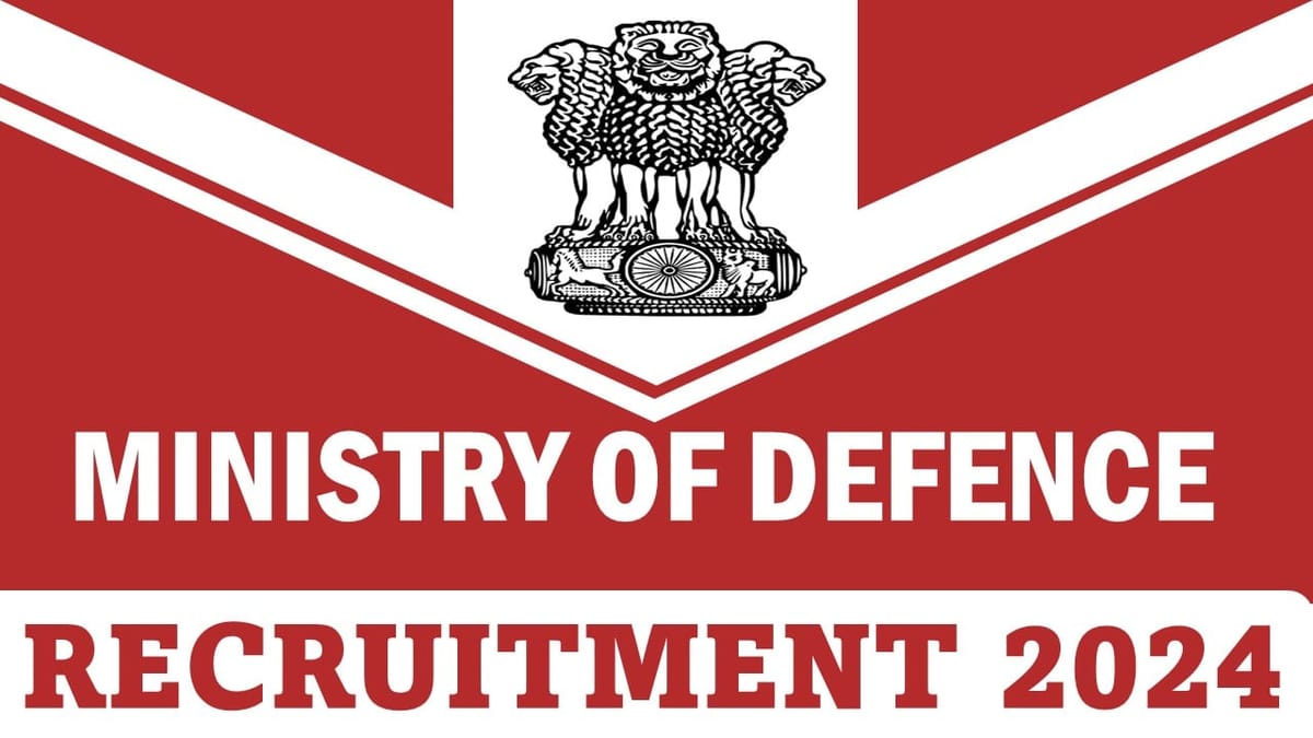 Ministry of Defence Recruitment 2024: Apply For Administrative Officer (Group ‘A’ Gazetted) Post