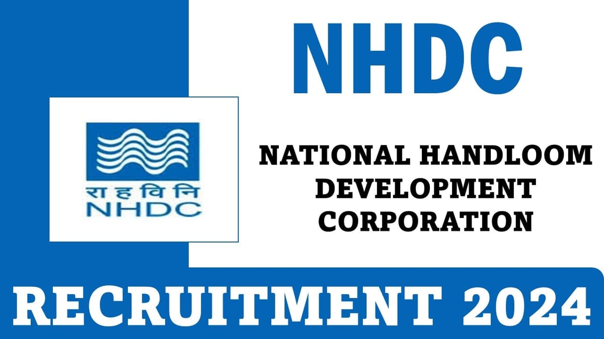 NHDC Recruitment 2024: Notification Out For 16 Vacancies, Registration Closes Soon