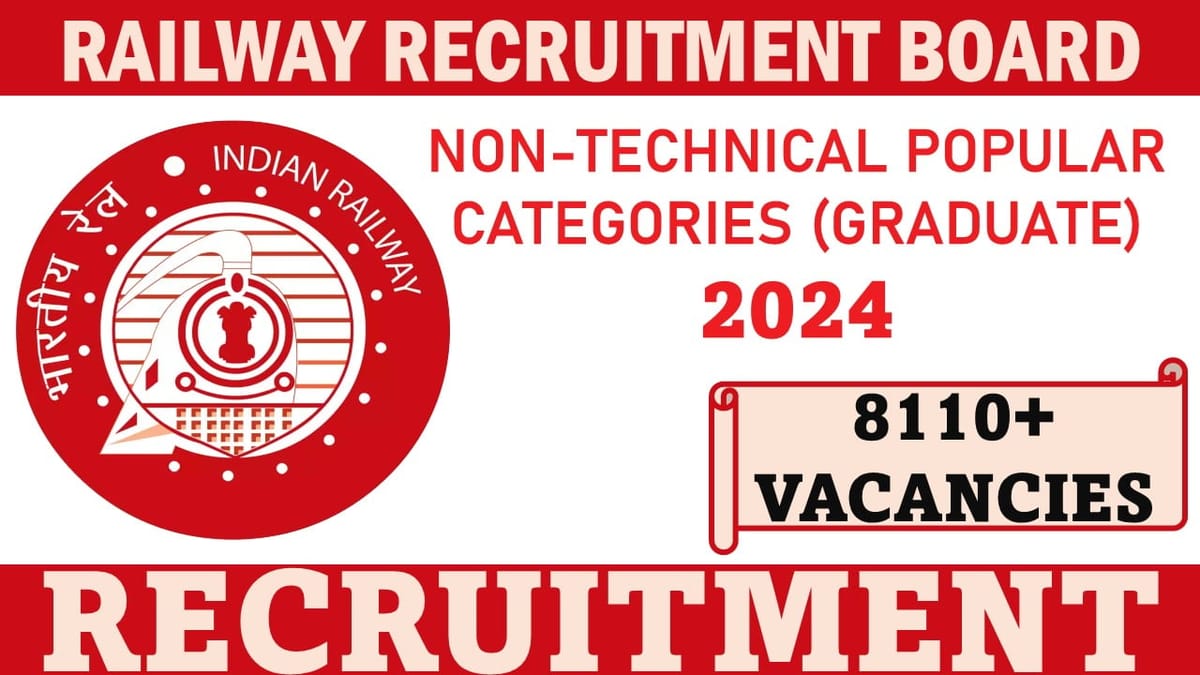 RRB NTPC (Graduates) Recruitment 2024: Apply Online For 8113 Mega Vacancies, Registration Process Begun