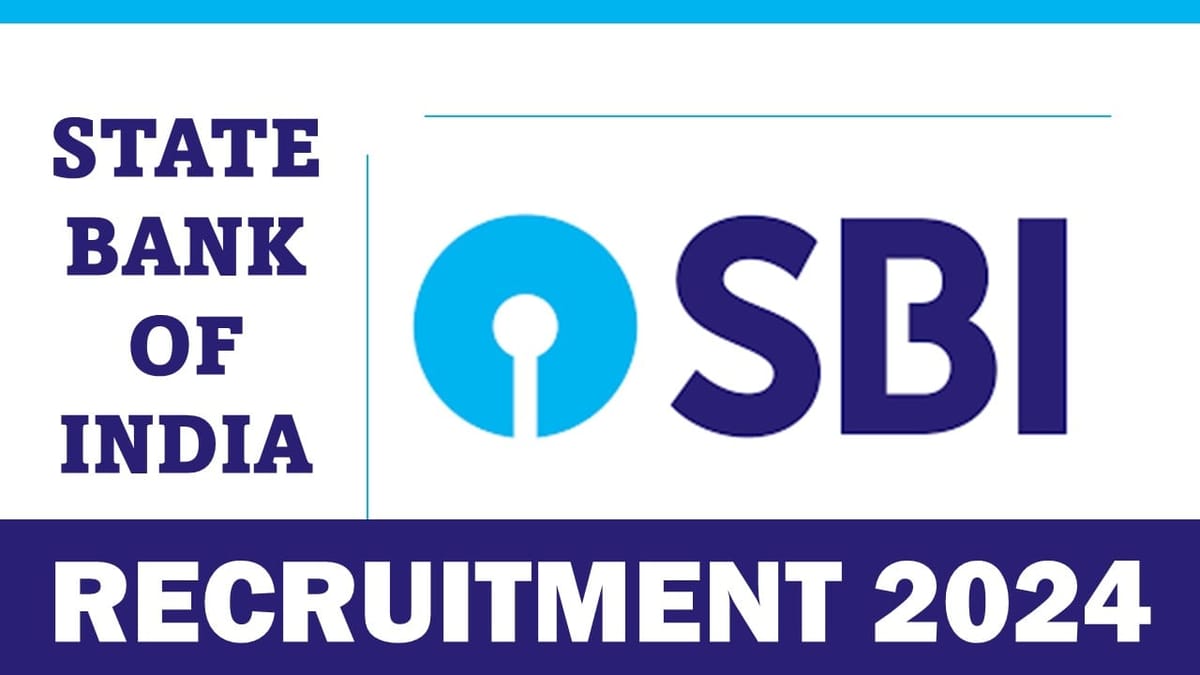 SBI Recruitment 2024: Notification Out for Special Cadre Officer, Apply Online