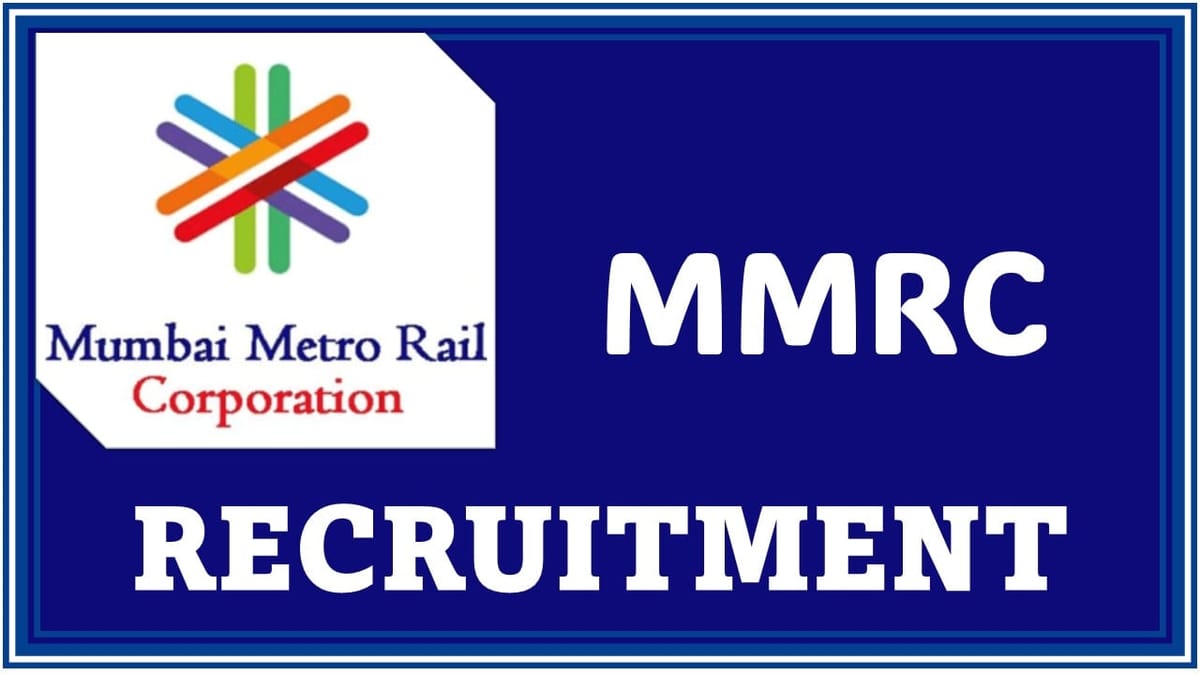 MMRC Recruitment 2024: Notification Out For Multiple Post, Monthly Salary Upto 220000