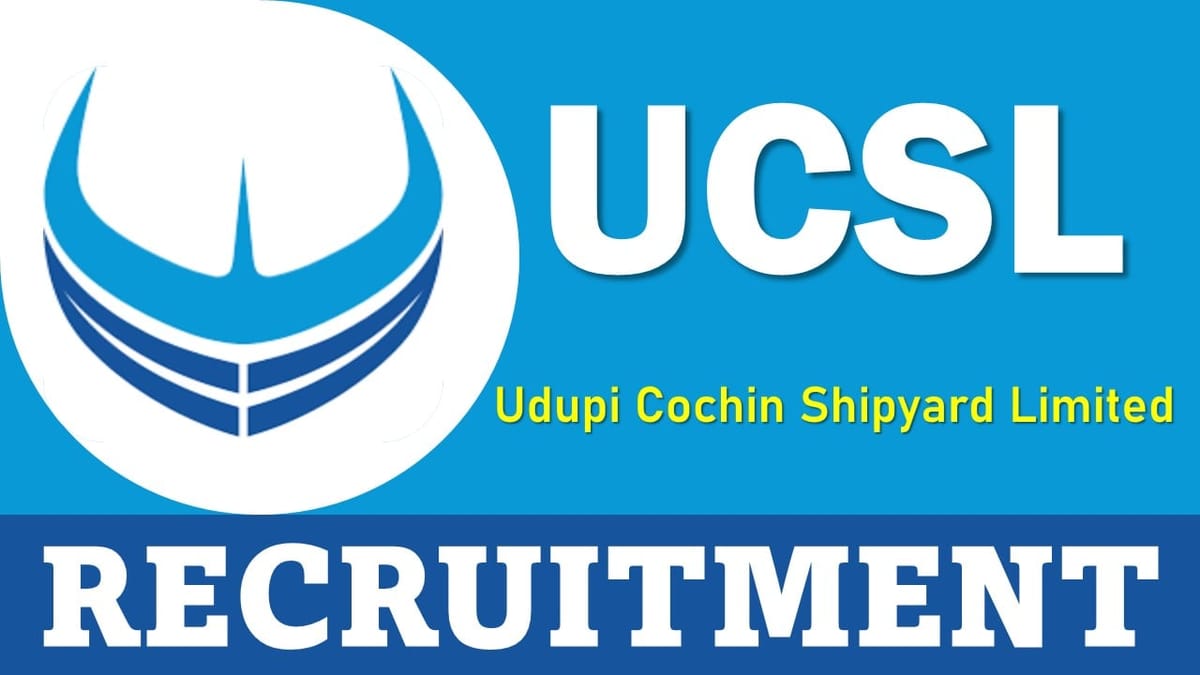 UCSL Recruitment 2024: Application Open For ITI Trade Apprentices, Apply Before Deadline