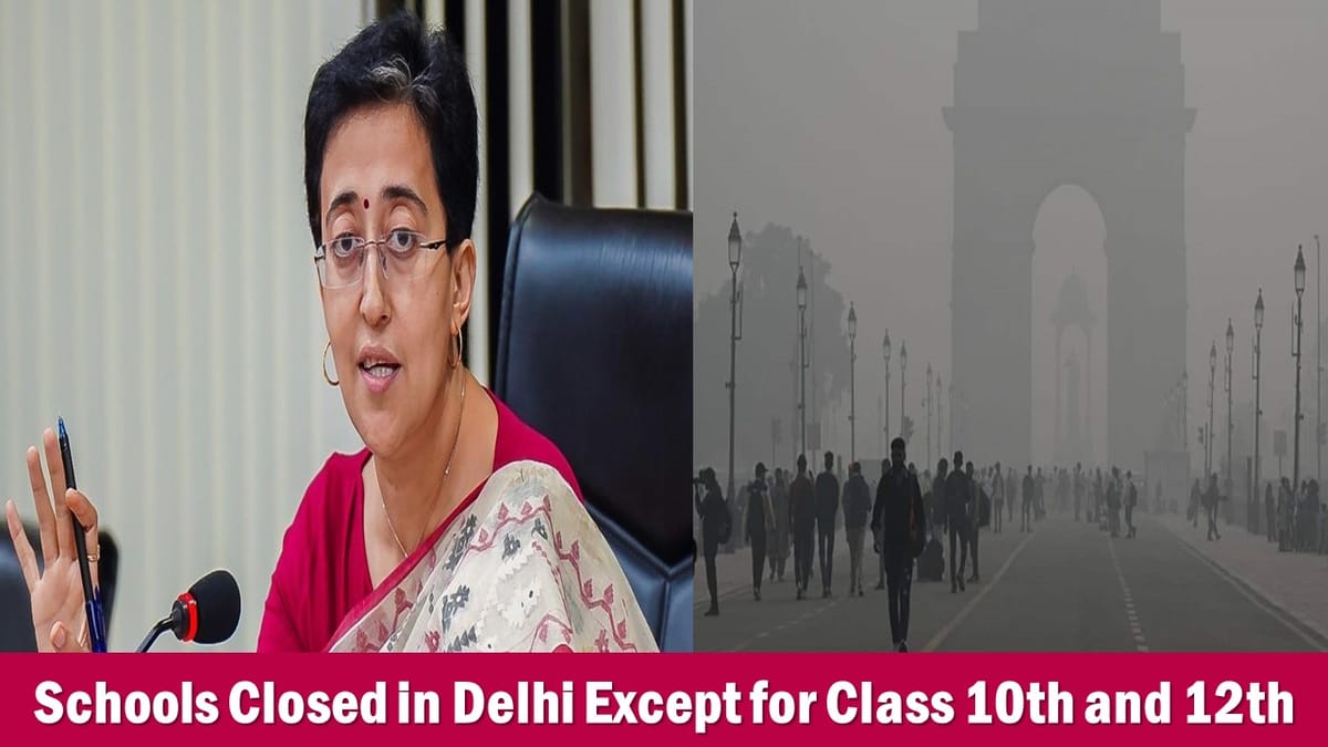Physical Classes Suspended in Delhi Due to Air Pollution, Except Class 10th and 12th