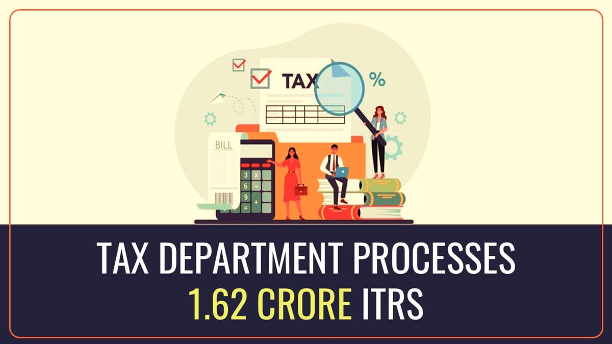 India Sets New Record: Tax Department Processes 1.62 Crore ITRs in a Single Day
