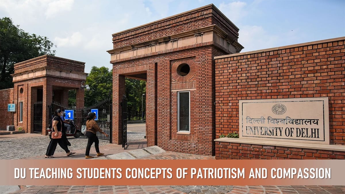 Varsity: DU Teaches Students Concepts of Patriotism and Compassion Under ‘Acharsala’ Initiative