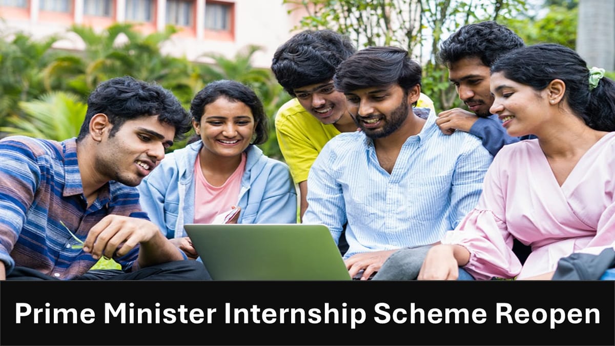 Apply Now: Prime Minister Internship Scheme Reopens for Application