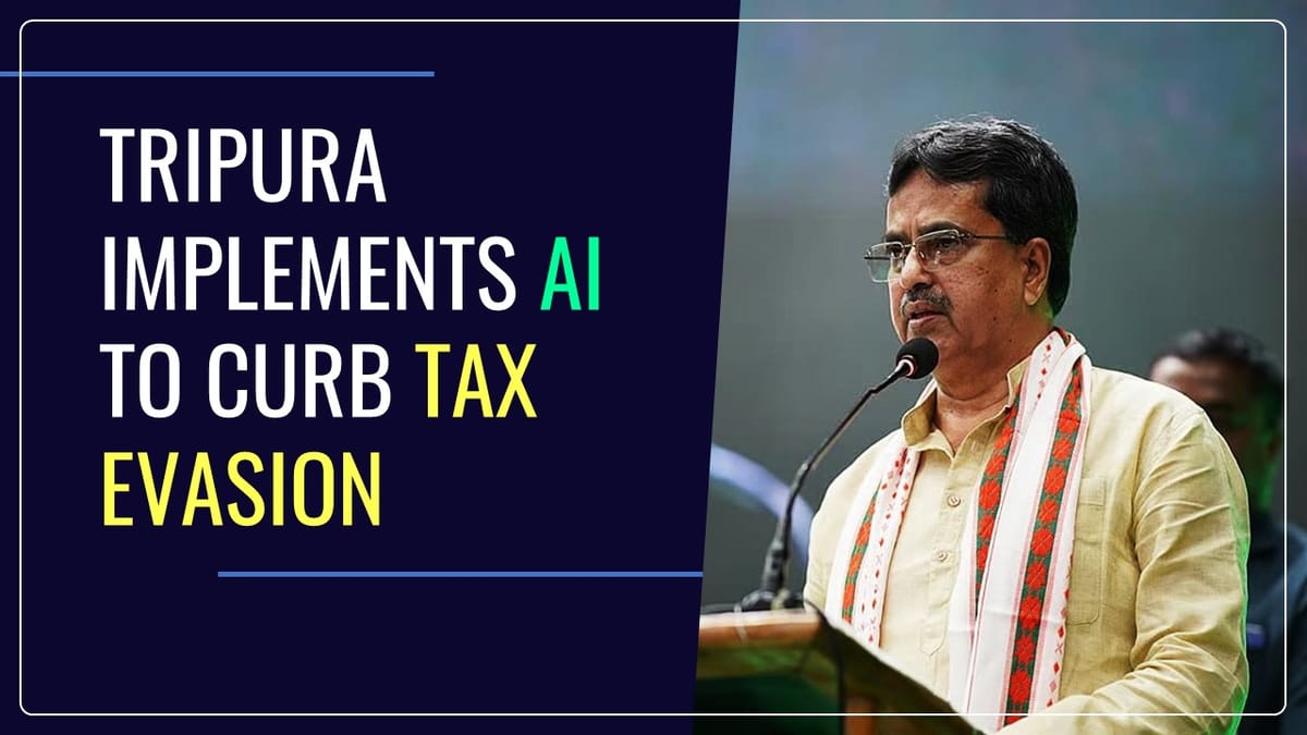 Tripura implements AI to Identify Tax Evaders and Curb GST Evasion, says CM Manik Saha