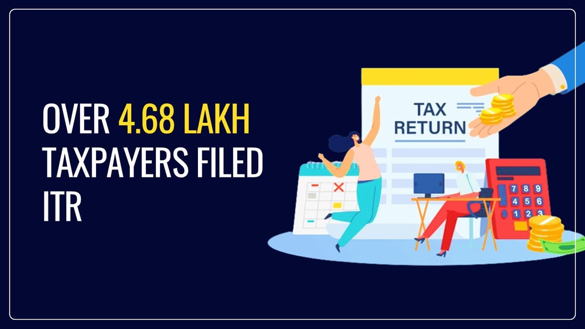 More than 4.68 Lakh Taxpayers filed ITR for Income over Rs.1 Crore till Feb 2025