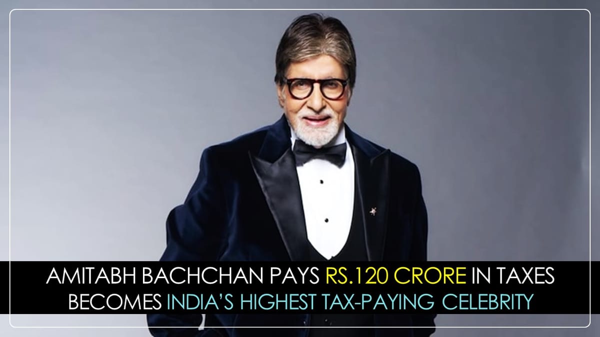 Amitabh Bachchan becomes one of India’s highest Tax-Paying Celebrity; Paid Rs.120 Crore Income Tax in FY 2024-25