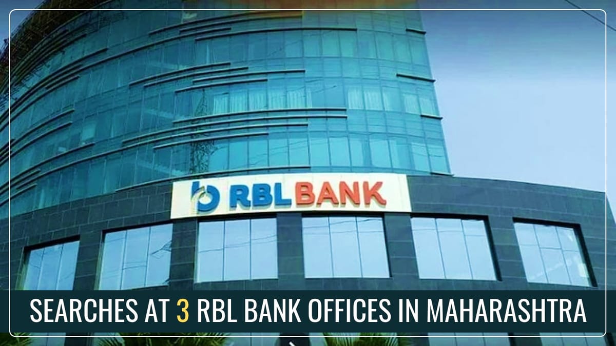 GST Officials conduct Searches at 3 RBL Bank Offices in Maharashtra; Shares drop 3%