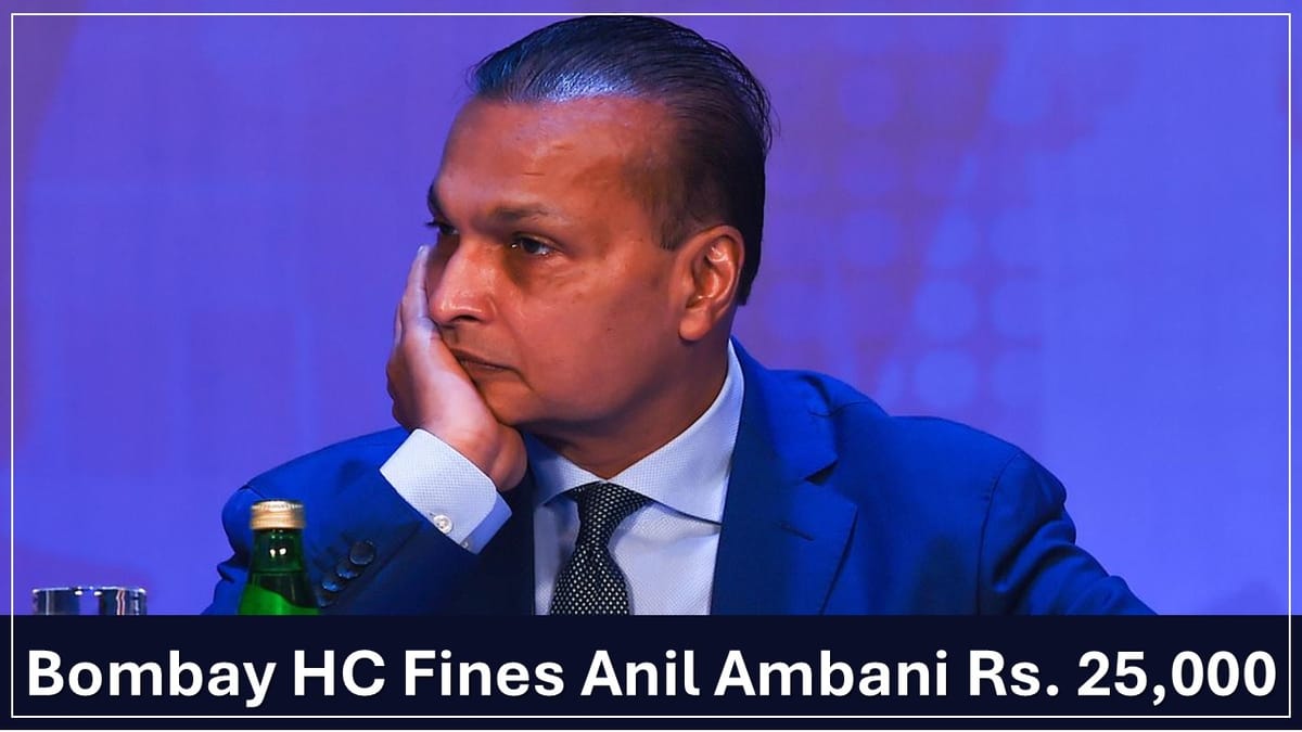 Bombay HC Fines Anil Ambani Rs. 25,000 for Urgent Hearing Request on Tax Notice