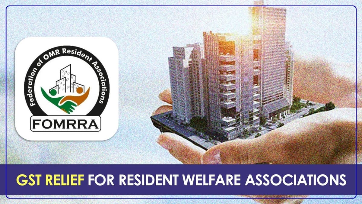 FOMRRA asks GST relief for Homeowner Associations
