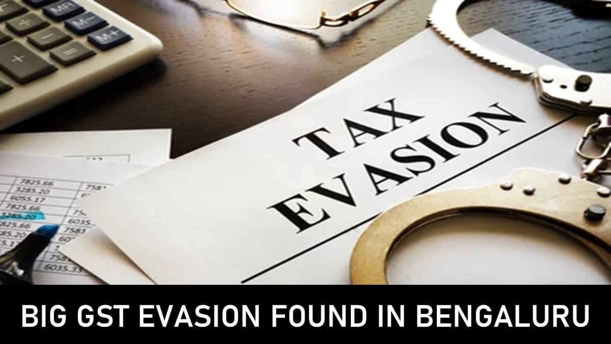 Big GST Evasion Found in Bengaluru; Authorities Seize 75 Vehicles
