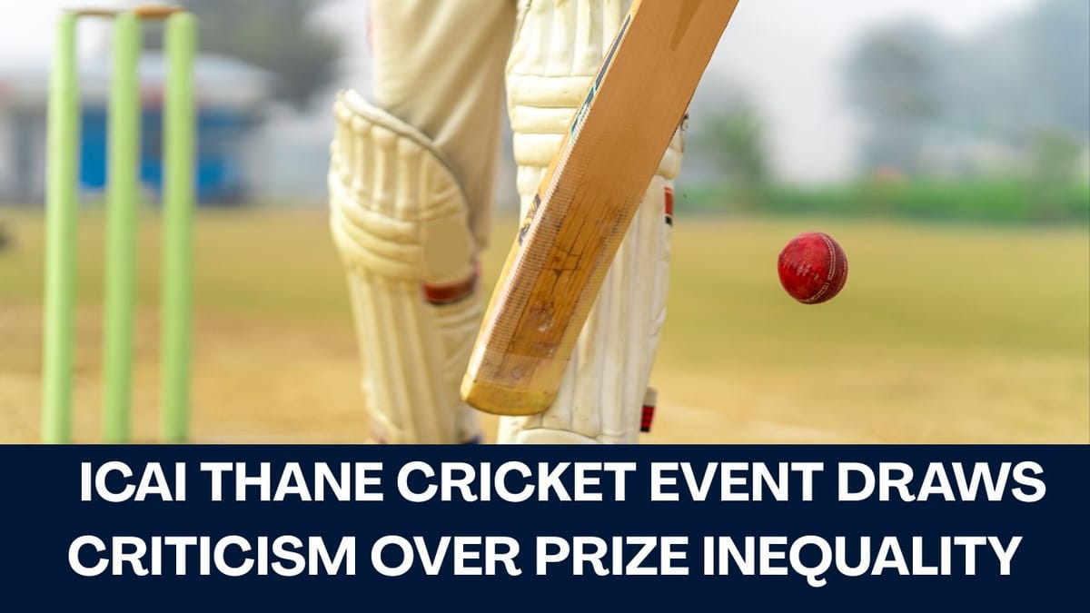Gender Inequality in ICAI? ICAI Cricket Event Draws Criticism Over Prize Inequality