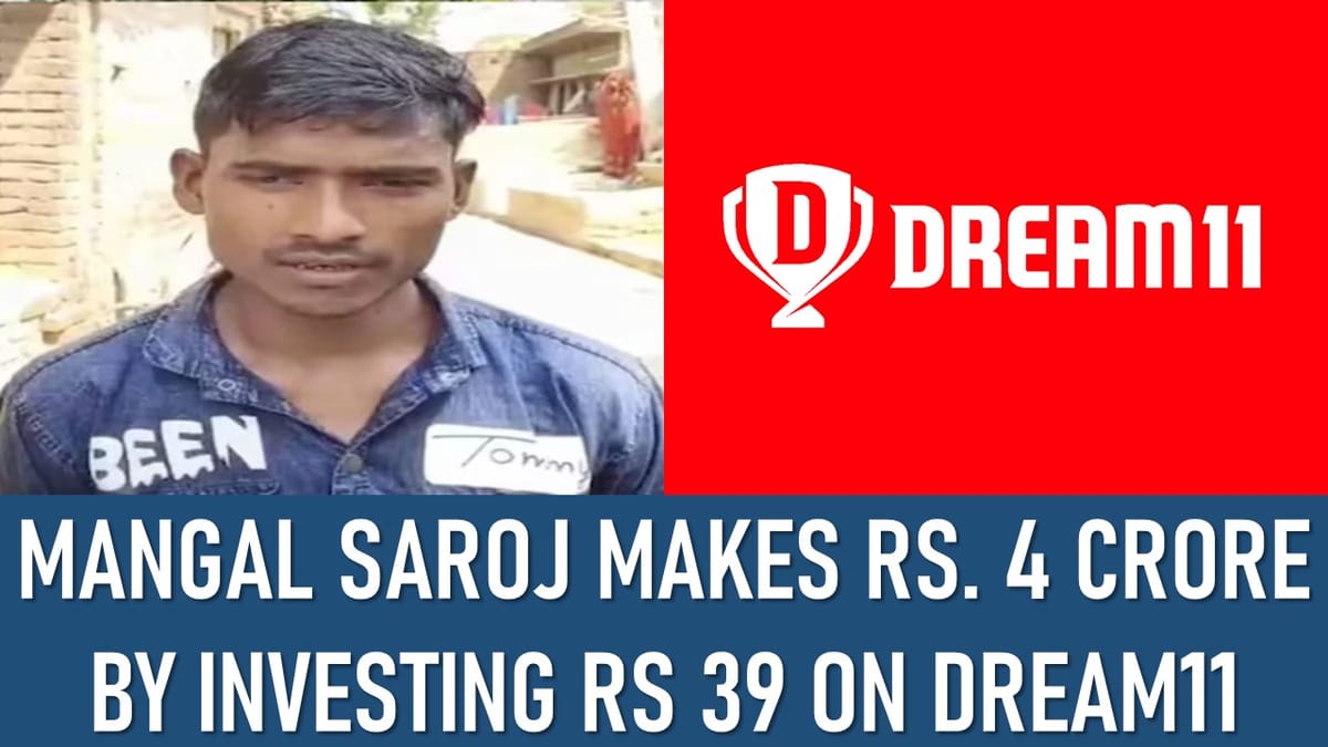 Uttar Pradesh: Farmer’s Son Makes 4 Crore By Investing Just Rs. 39 on Dream11 App