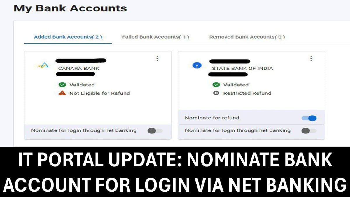 Income Tax Portal Update: Know More