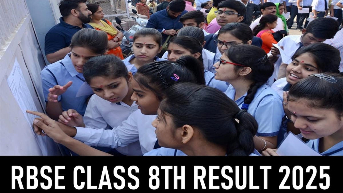 RBSE Result 2025: Class 8th Result Announced Today at rajshaladarpan.nic.in; Know How to Download
